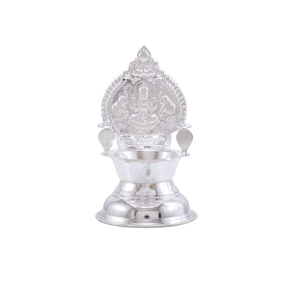 Silver Kamakshi Deepa, Traditional Diya,30 G