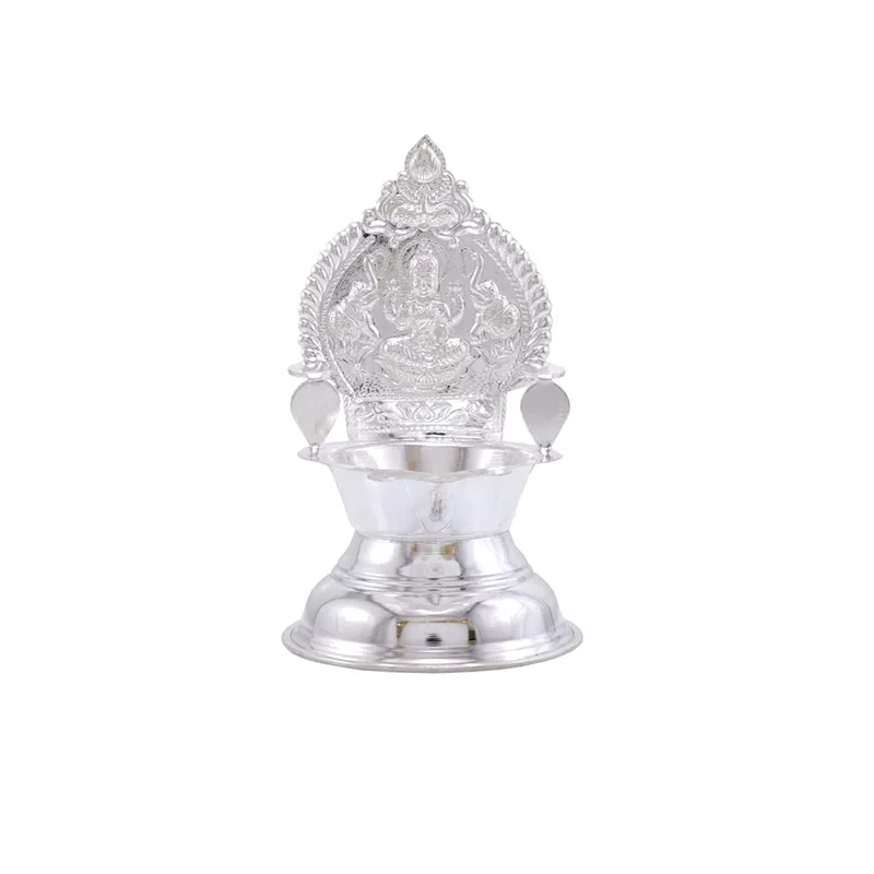 Silver Kamakshi Deepa, Traditional Diya,30 G