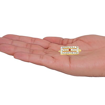 God Ornament Gold Plated Vibuthi Pattai/Thiripundra thilaka