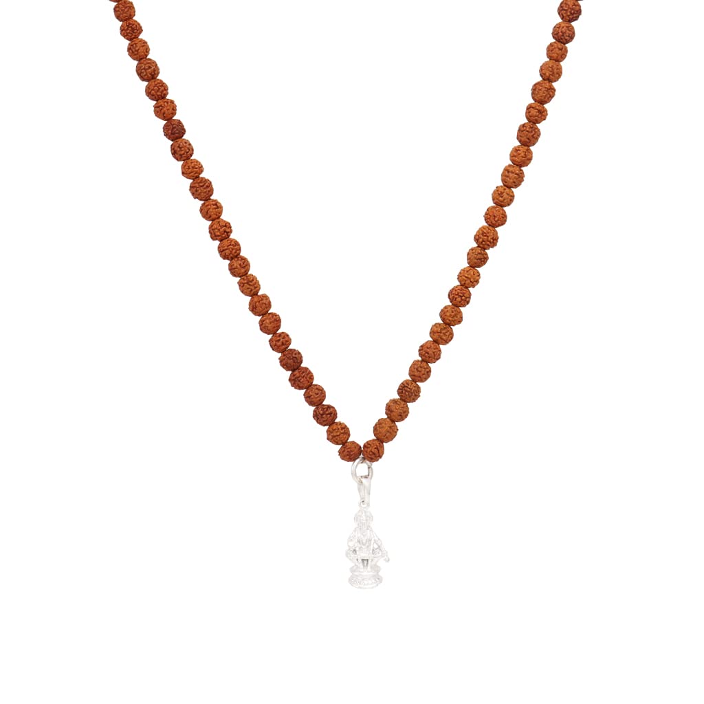 Rudraksha Mala/Chain with Ayyappa Pendent/Dollar