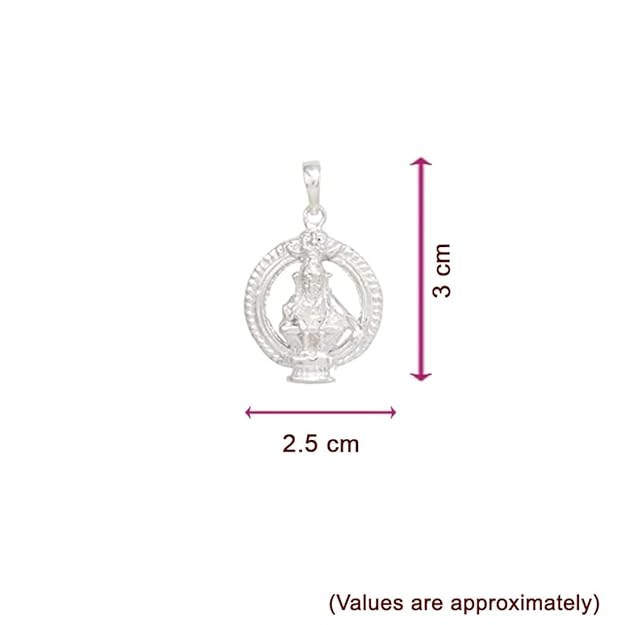 Sterling Silver Ayyappan Pendent/Traditional God Pendent, Dollar