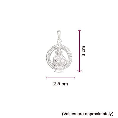 Sterling Silver Ayyappan Pendent/Traditional God Pendent, Dollar Sterling Silver Ayyappan Pendent/Traditional God Pendent, Dollar