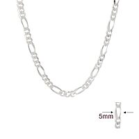 Sterling Silver Men's Figaro Chain