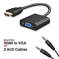 Live Tech LT-HDGATE VGA to HDMI Converter allows seamless connection from VGA devices to HDMI displays. Compact design, supports 1080p resolution, ideal for presentations and home use.