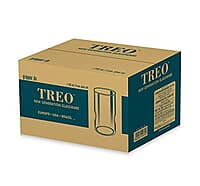 Treo By Milton Gripper Glass Tumbler Set of 6, 295 ml Each, Transparent | Dishwasher Safe | Serve Juices | Cold Drinks | Milkshake | Falooda | Water | Cocktails | Mixed Drinks