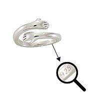 925 Sterling Silver Hug Ring Adjustable | Love Forever Band for Men & Women