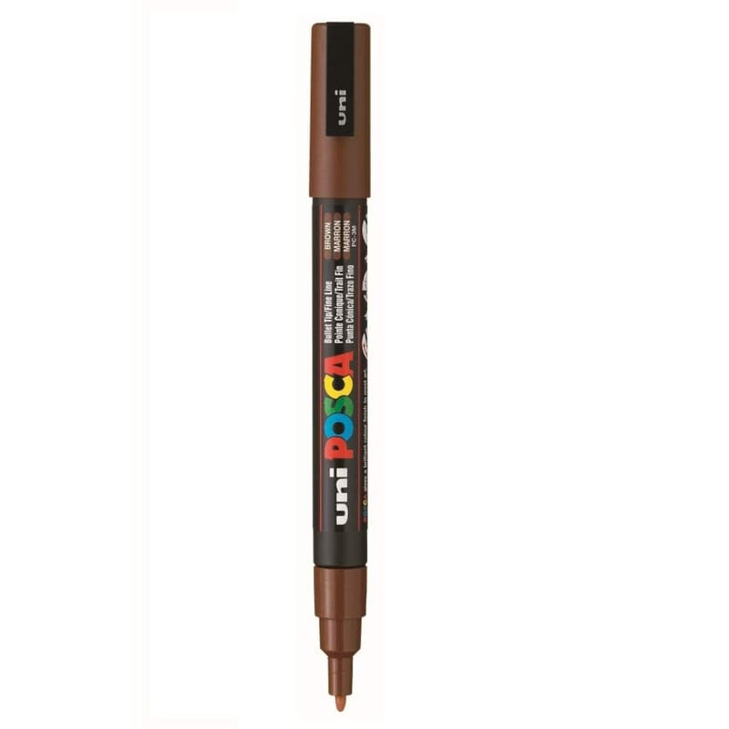 UNI POSCA MARKER - 3m BROWN UNI POSCA MARKER - 3m BROWN