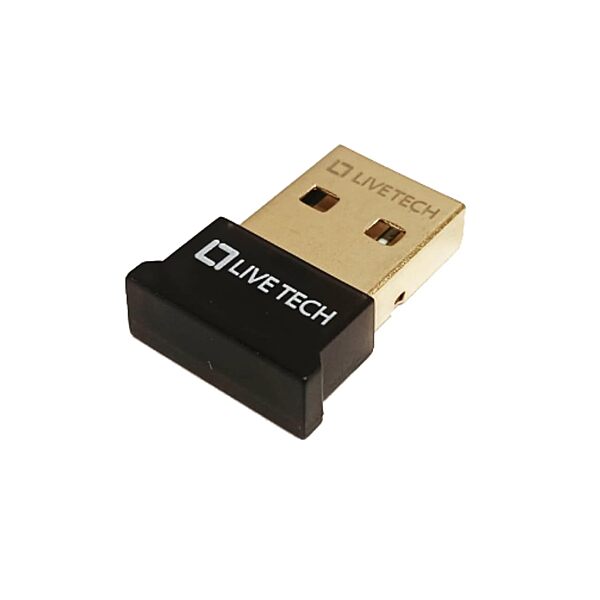 Live Tech Jive Bluetooth 5.1 USB Adapter Dongle | Wireless Connectivity for PC/Laptops | Backward Compatible with Bluetooth 4.2/4.1 | USB 2.0 Interface | 10m Range | Supports Windows & Linux
