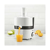 Borosil Primus III Juicer, 500 W, Stainless Steel Centrifugal Juicer, 1.1 L Juice Jug, 64 mm Feed Chute