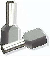 2.5 sq.mm Twin Insulated Ferrule (GREY) Pack of 10
