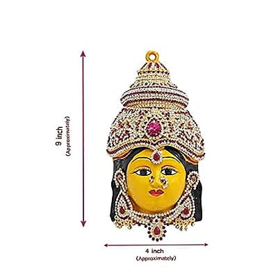 Goddess Varalakshmi Amman Stone Face/Mugam with Attigai/Necklace