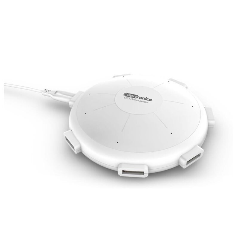 Portronics POR 343 UFO 6 Port Home Charger 8A Charging Station White