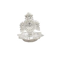 Sterling Silver Chakra Incense Holder | Chandi Chakram Pooja Dhoop Stand