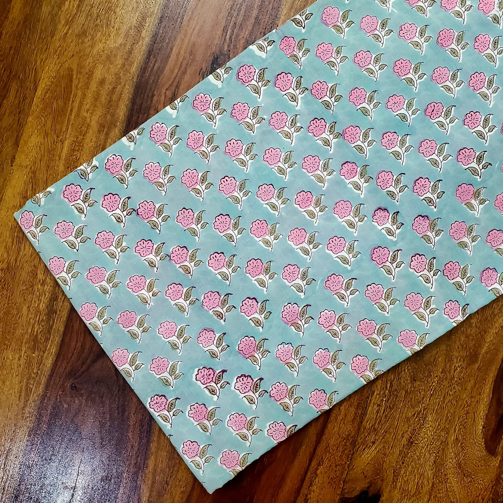 Sanganeri Handblock Cotton Fabric #42