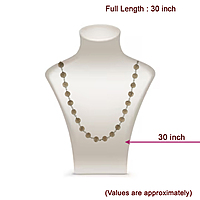 Silver Thulasi Mala 925 - 8mm, 30 Inches, 54 Beads