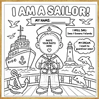 I Am a Sailor – Colour & Frame Kit