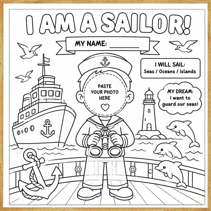 I Am a Sailor – Colour & Frame Kit