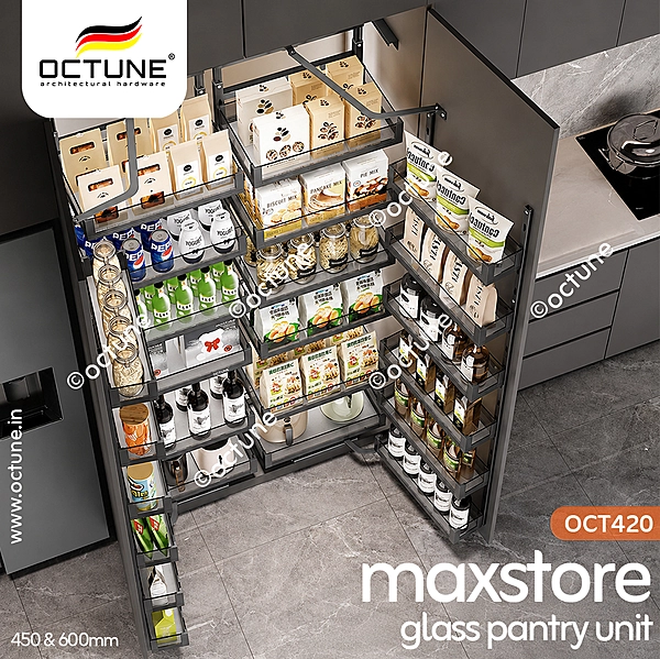Octune Maxstore Glass Pantry Unit