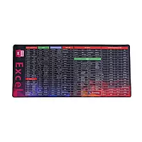 Zigdeal Keyboard Pad – Excel Shortcut Desk Mat | Quick Reference | Office Productivity