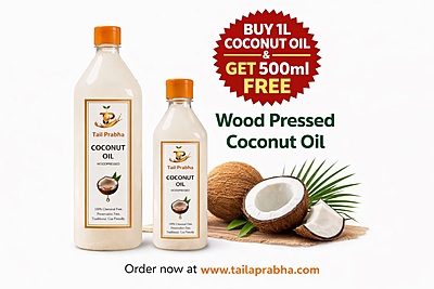 Coconut Oil Buy 1L Coconut Oil & Get 500ml FREE