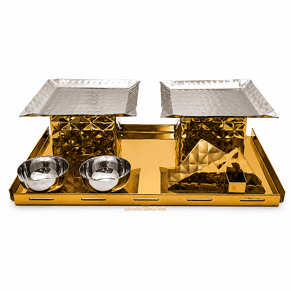 SNACK WARMER DOUBLE HEAVY GOLD