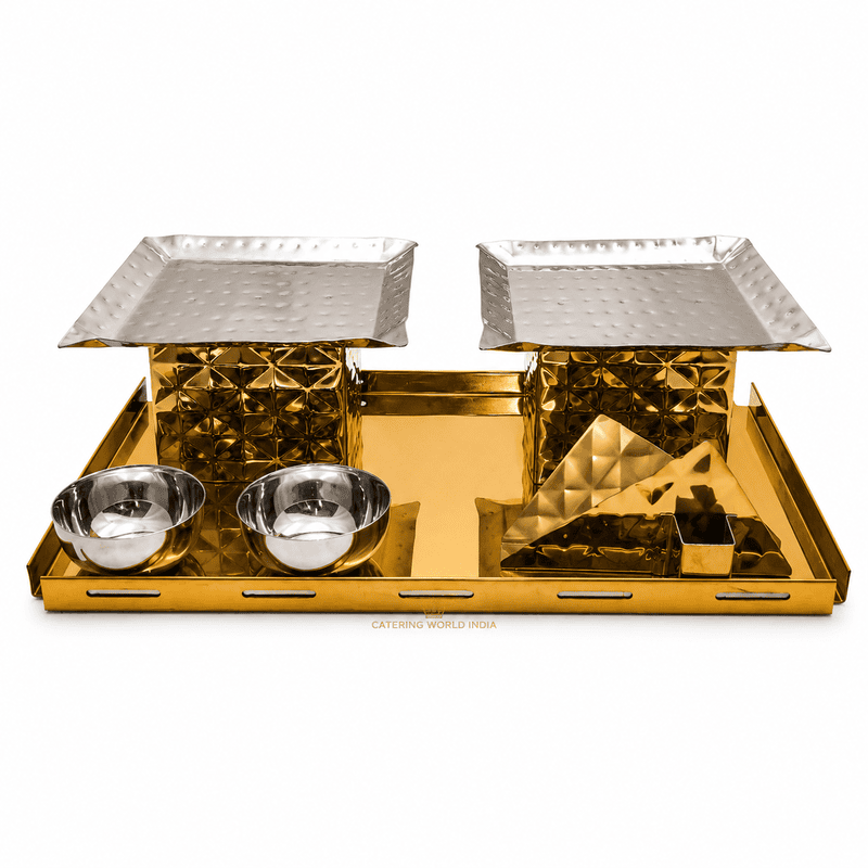 SNACK WARMER DOUBLE HEAVY GOLD