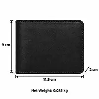The Onyx Fold Genuine Leather Bifold Wallet – Classic Matte Black