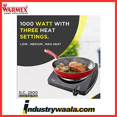 Warmex G C 1000A Hot Plates Fitted with Wire & Plug