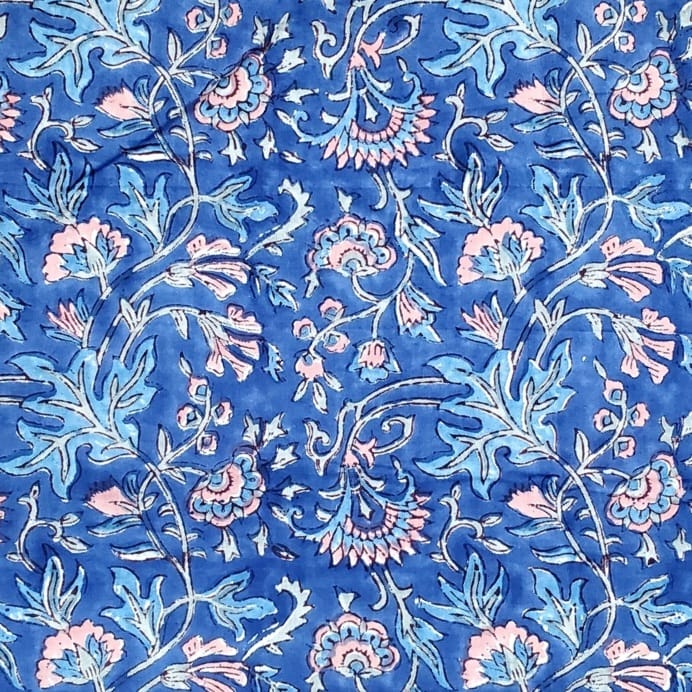 Sanganeri Handblock Cotton Fabric #43