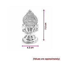 Silver Kamakshi Amman Deepa | Traditional Gaja Lakshmi Diya
