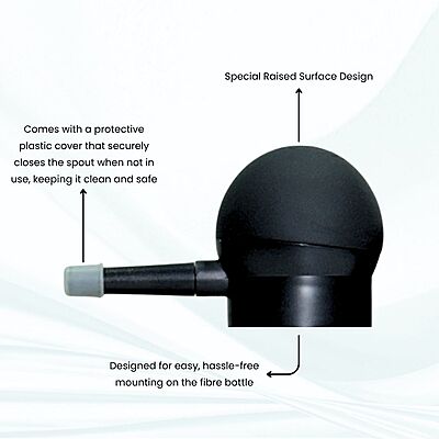 Hairedo Hair Fiber Spray Applicator Pump | Fits 4.5g & 11.5g Bottles | Easy to Use & Long-Lasting | Smart Nozzle for Even Fiber Spread | Easy-Grip Design for Controlled Styling