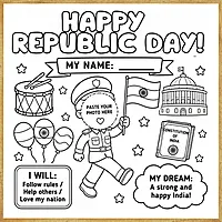 Happy Republic Day – Colour & Frame Kit