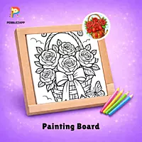 beautiful Rose Basket Coloring