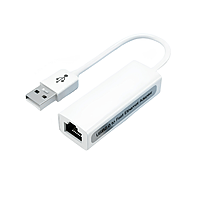 USB 2.0 to RJ45 LAN Network Adapter, 10/100 Mbps Fast Ethernet, Compatible with Windows 7-11, Mac OS, Surface, and Linux Devices