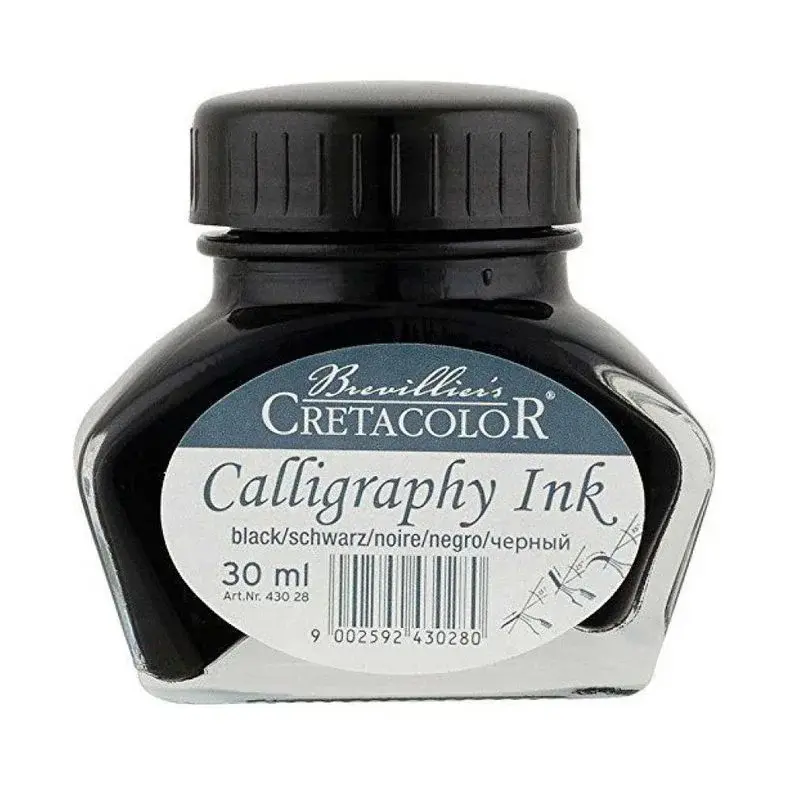 CRETACOLOR CALLIGRAPHY INK 30ml BLACK CRETACOLOR CALLIGRAPHY INK 30ml BLACK