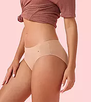 Enamor Stretch Cotton, All Day Comfort, Mid Waist Hipster Panty -Breathable, Antimicrobial with Stain release, Inner Elastic, Full Coverage - CR17 3(PCS)