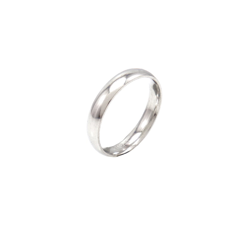 Sterling Silver Plain Ring, Mothiram(10.0)