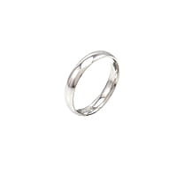 Sterling Silver Plain Ring, Mothiram(17.0)