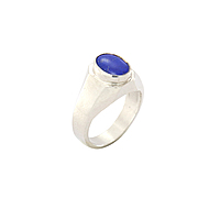 Sterling Silver Blue Sapphire Stone Ring