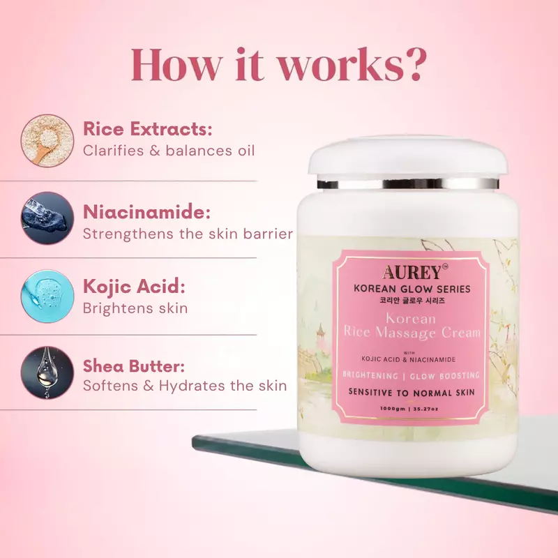 Aurey Korean Rice Massage Cream 1 Kg