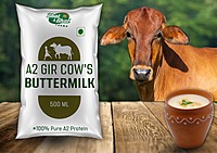 A2 Gir Cow Buttermilk-500 Ml