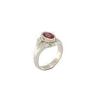 sterling silver ruby ring | Certificated Red Gemstone