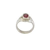 sterling silver ruby ring | Certificated Red Gemstone