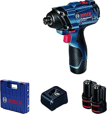 Bosch GDR 120-LI Cordless Impact Driver / Wrench, 2 Gear, 100 Nm, 1/4'' Hex, Soft Grip, 1.1 kg + 2 x battery GBA 12V 2.0Ah, Charger GAL12-40, 1 Year Warranty Bosch GDR 120-LI Cordless Impact Driver / Wrench, 2 Gear, 100 Nm, 1/4'' Hex, Soft Grip, 1.1 kg + 2 x battery GBA 12V 2.0Ah, Charger GAL12-40, 1 Year Warranty
