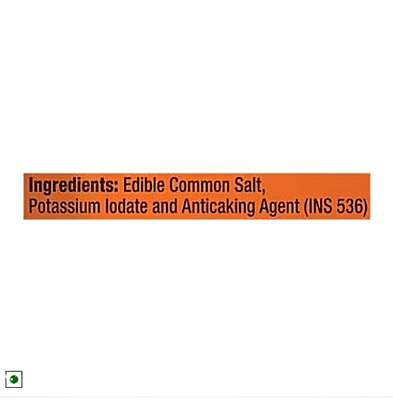 Tata Salt Vacuum Evaporated Iodised Edible Common Salt, 1 kg Pouch