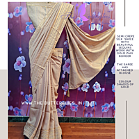 SEMI CREPE SILK SAREE DVFSCRE22876