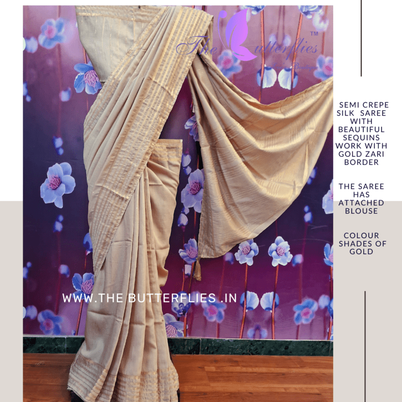 SEMI CREPE SILK SAREE DVFSCRE22876