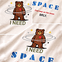 Unisex Off-White I Need Space Embroidered Crew Neck Tee