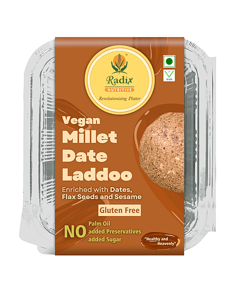 Millet Date Laddoo - 200 g | No Added Sugar | Vegan | Gluten Free