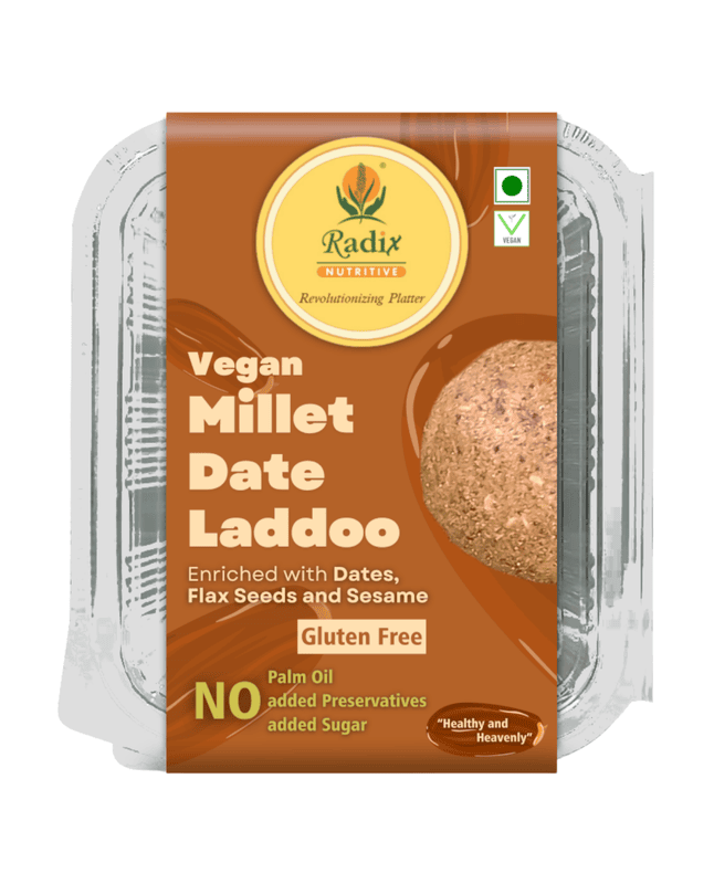 Millet Date Laddoo - 200 g | No Added Sugar | Vegan | Gluten Free